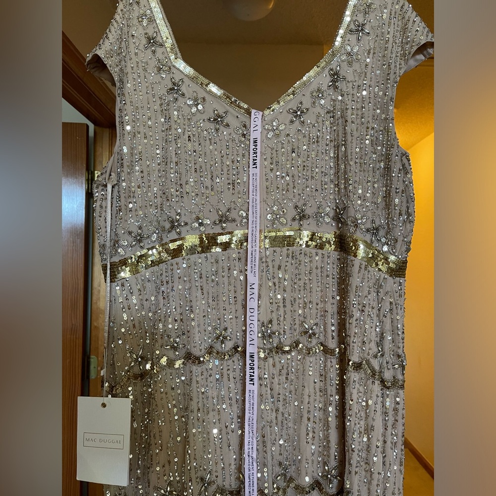 Mac Duggal Embellished Gown with Sweetheart Neck